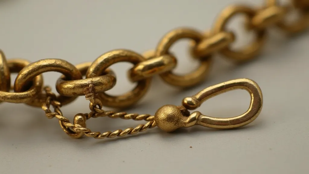 Early gold pocket watch chain