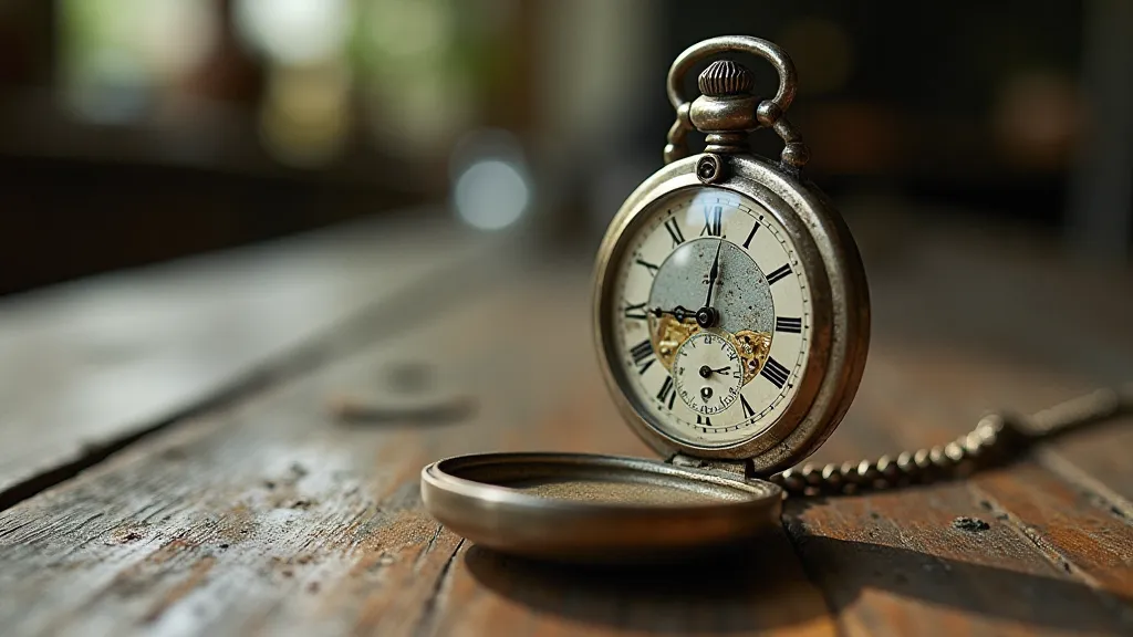Silver Elgin pocket watch