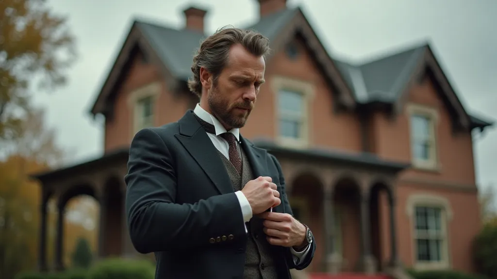Victorian gentleman with pocket watch