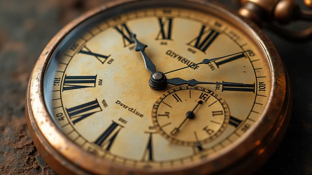 Vintage pocket watch dial