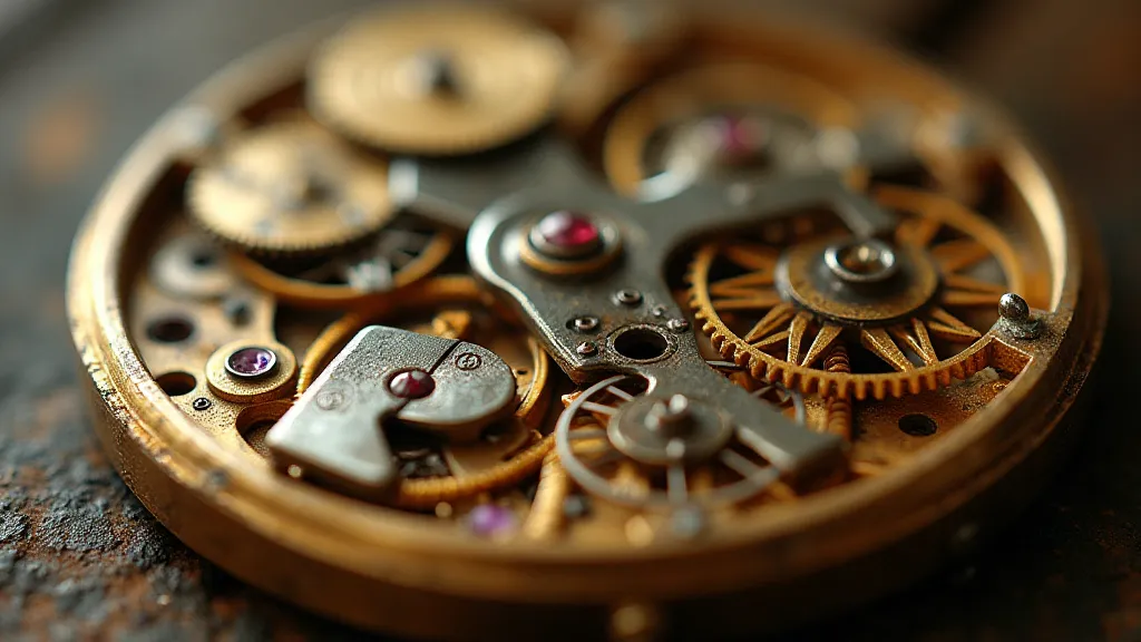 Vintage pocket watch movement