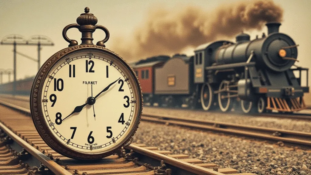 Vintage advertisement for a railroad watch
