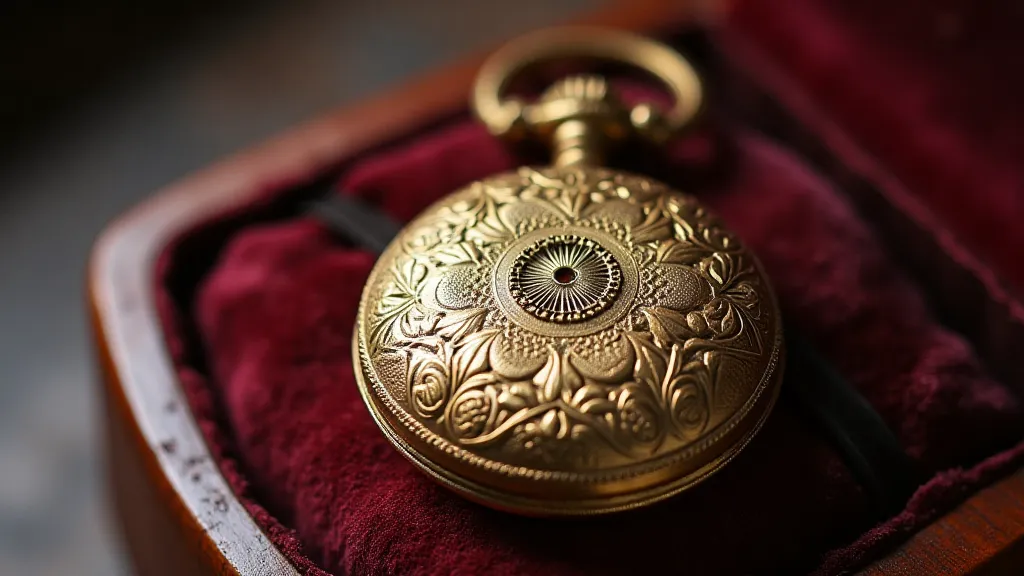 Victorian gold pocket watch